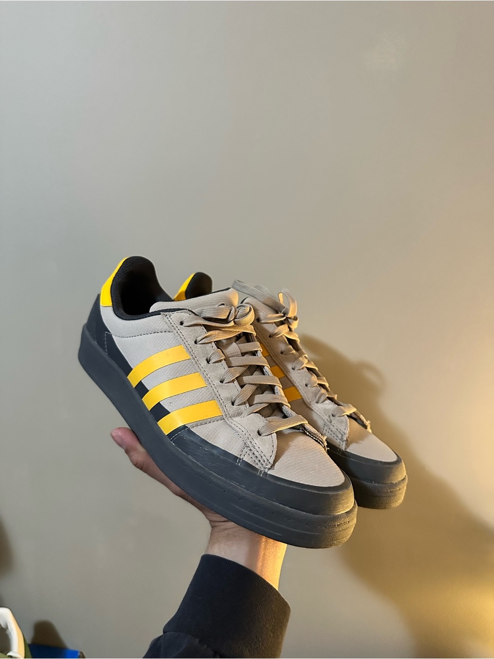 Pop Trading Company x adidas Campus ADV 'Grey Active Gold'